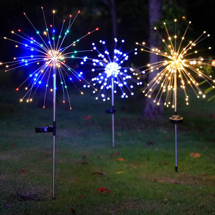 LED Solar Firework Fairy Outdoor Pathway Lights | Bowlift