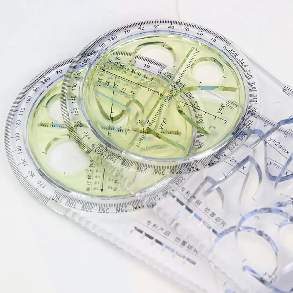 Math Genius Multi-Angle Drawing Precision Ruler | Bowlift