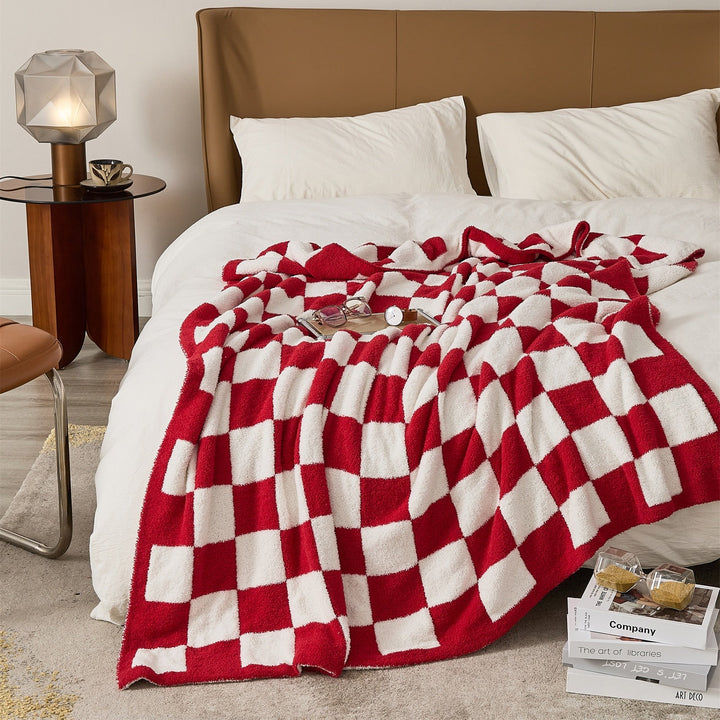 COLOURFUL CHECKERBOARD THROW | Bowlift
