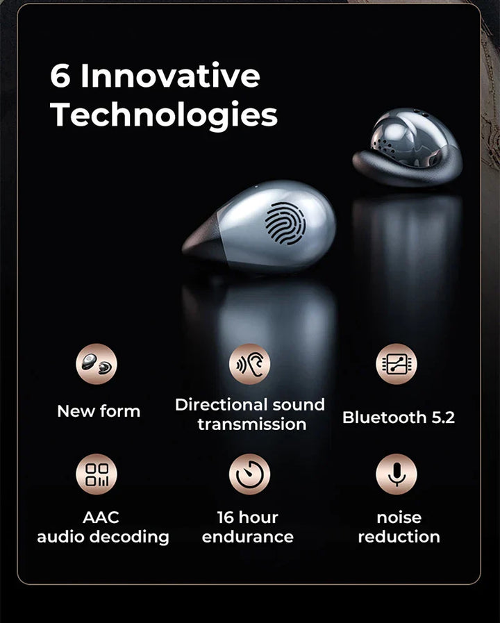 BowLift | Super Lightweight Bone Conduction Bluetooth Wireless Sports Earphones Headphones