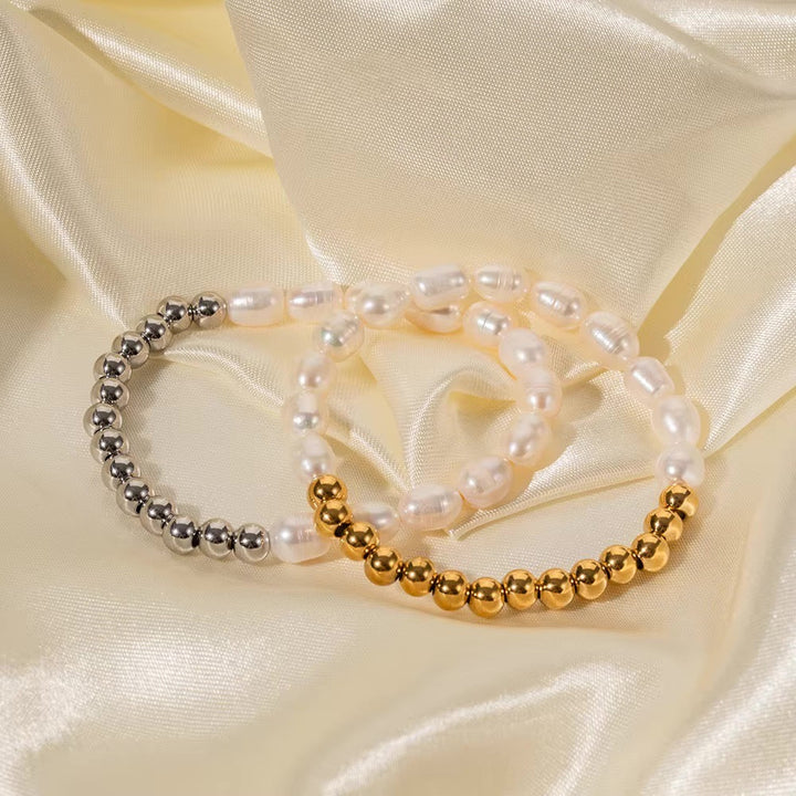 BowLift | 18k Beaded Pearl Split Bracelet