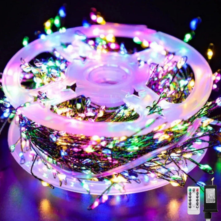 BowLift | LED Firework Light String with Remote Control 30-75 m 900-2000 LEDs IP65 Waterproof for Parties