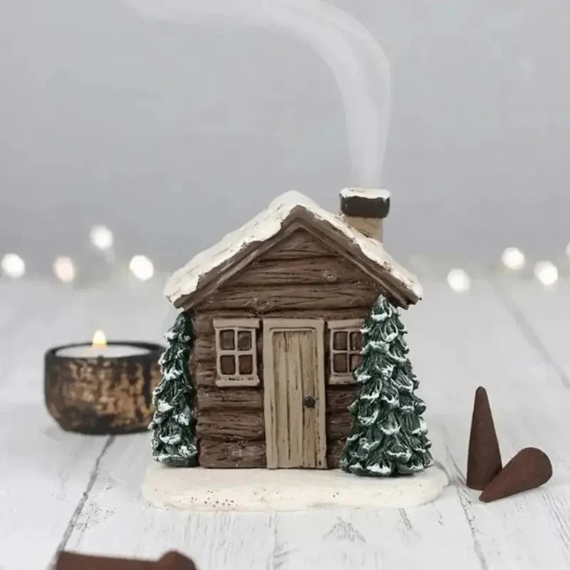 BowLift | Cone Incense Burning Log Cabin