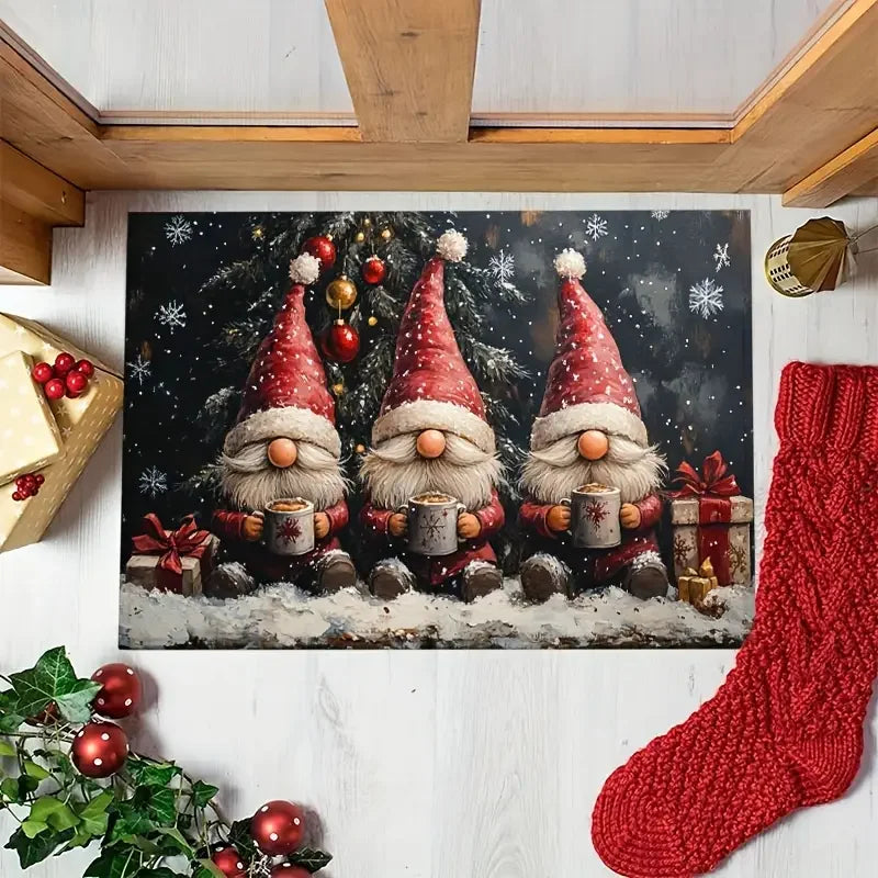 BowLift | Christmas Gnome Welcome Door Mat Bathroom Entrance Floor Mat