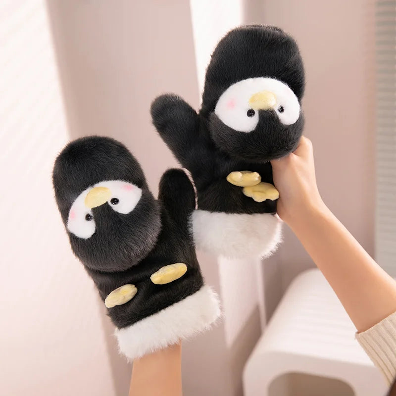 BowLift | Cute Plush Cartoon Animals Soft Warm Gloves