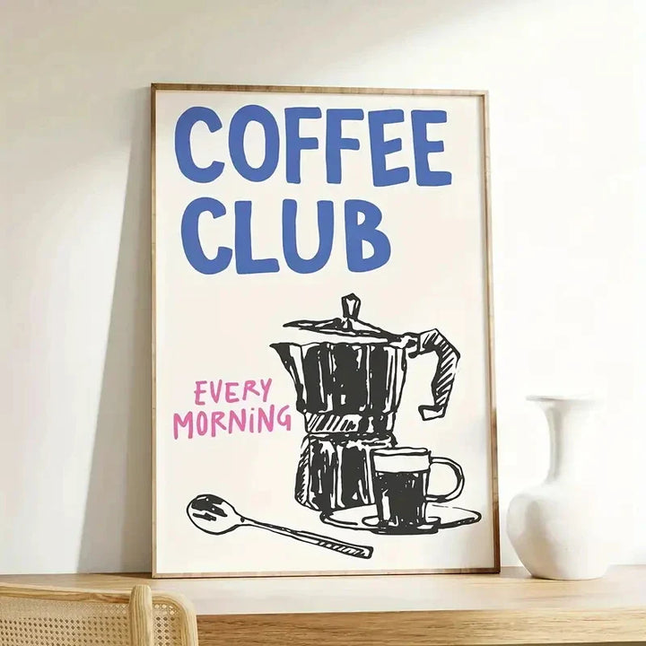 Coffee Club Wall Art | Bowlift
