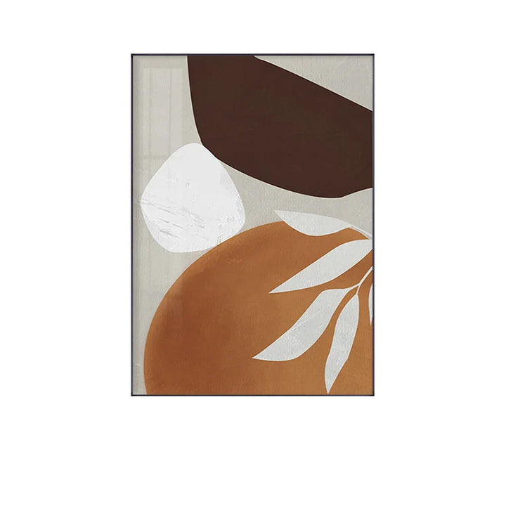 Modern Abstract Earthy Tones Geometric Wall Art Fine Art Canvas Prints Pictures For Living Room Dining Room Contemporary Home Decor | Bowlift