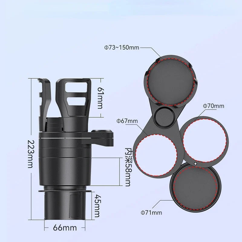 BowLift | 4 In 1 Adjustable Car Cup Holder