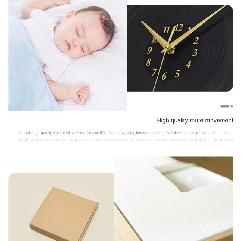 BowLift | Musical Vinyl Record Wall Clock