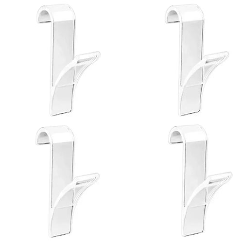 BowLift | HeatHook Radiator Hooks Set | 4-Pack | Space-Saving & Transparent | For Bath & Kitchen