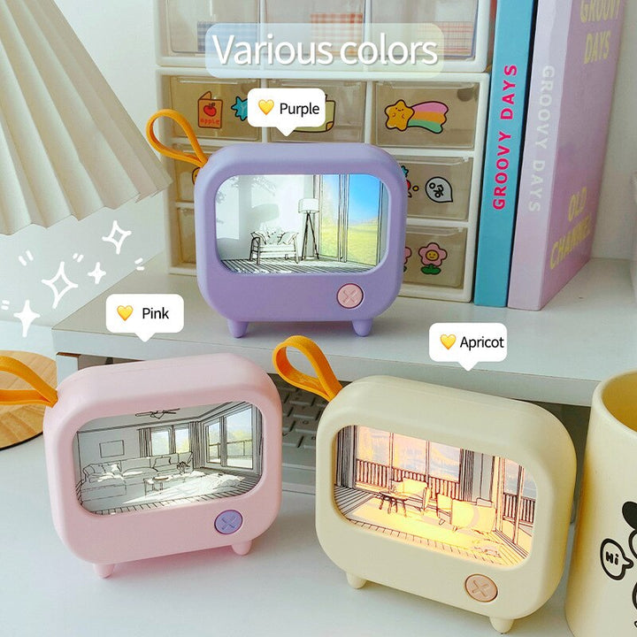 Mini Art TV Painting Decor Night Lamp | Bowlift