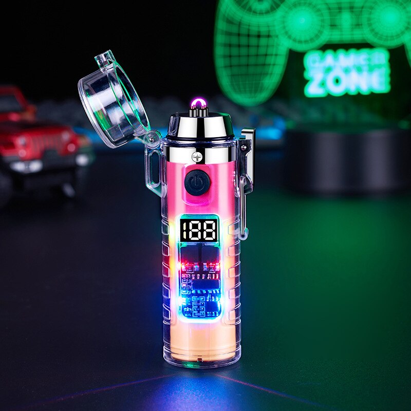 BowLift | Windproof Double Arc Transparent Flashlight Lighter