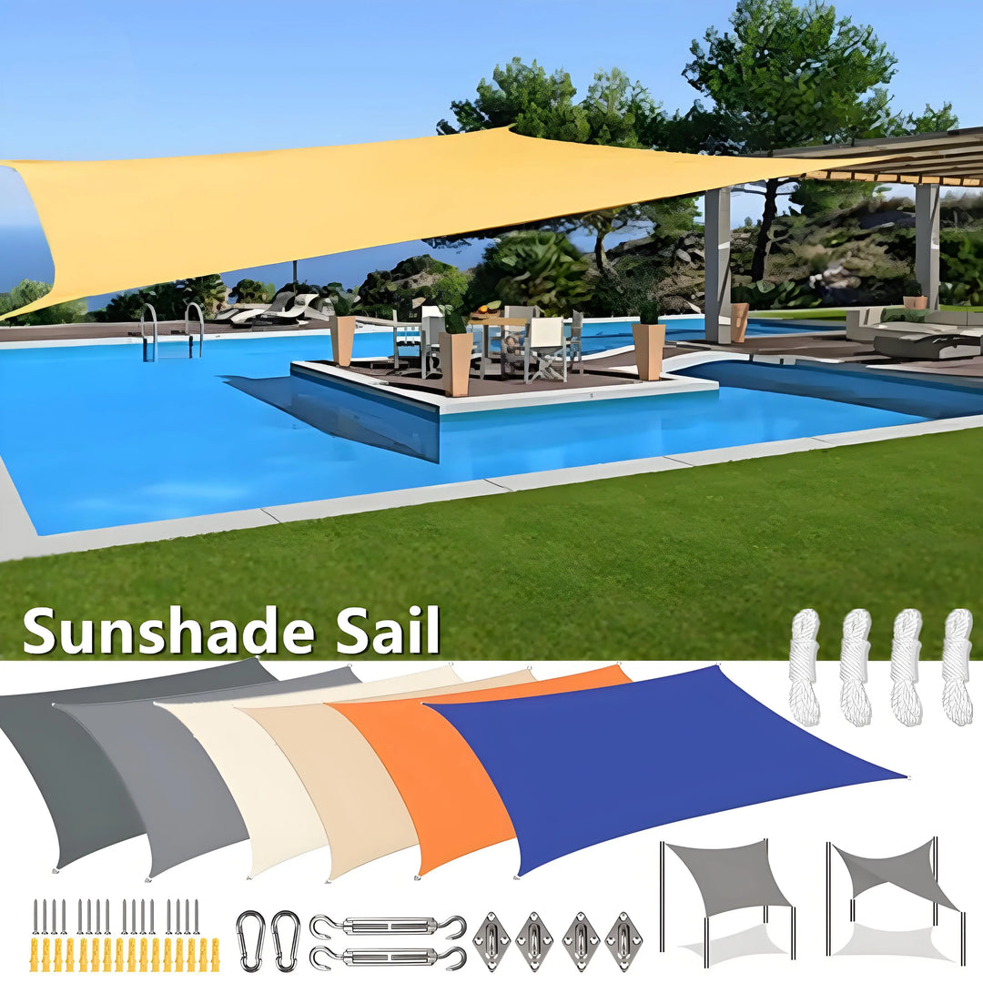 BowLift | Waterproof Rectangular Sun Shade Sail with UV Protection & Mounting Kits – ShadeGuard