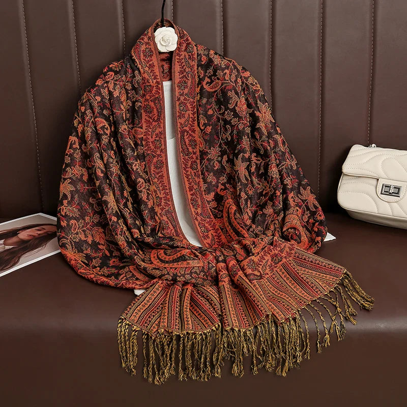 BowLift | Élégancea | Women's Scarf | Cashmere Feel | 70 × 190 cm | Luxury Print & Warm