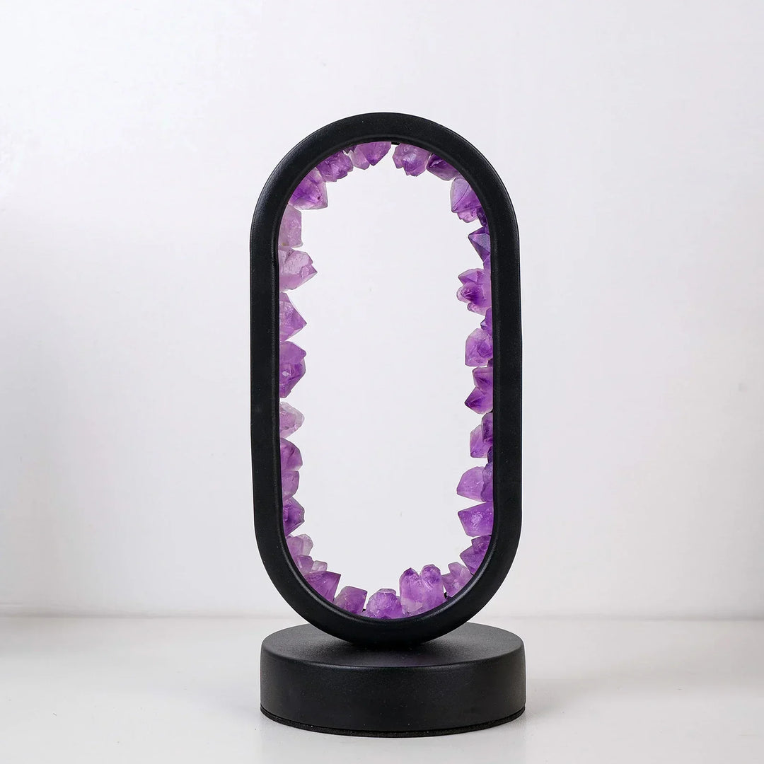 BowLift | AuraStone | Natural Calming Amethyst Serenity Lamp