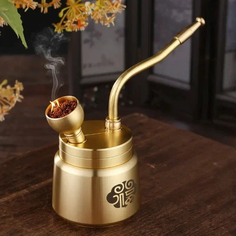 Artisan Brass Pipe Aromatherapy Incense Burner | Bowlift