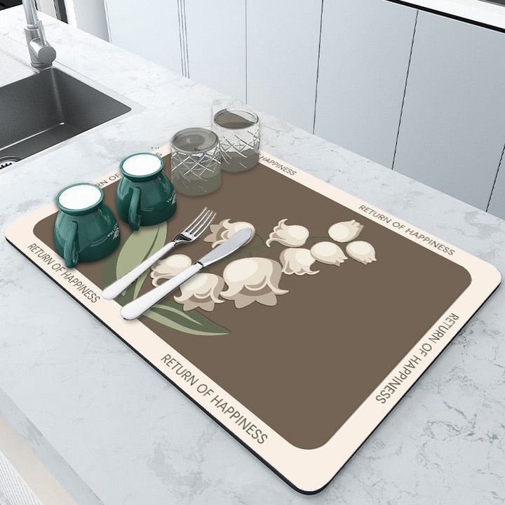 BowLift | Draining Mat | Super absorbent, non-slip & unique design