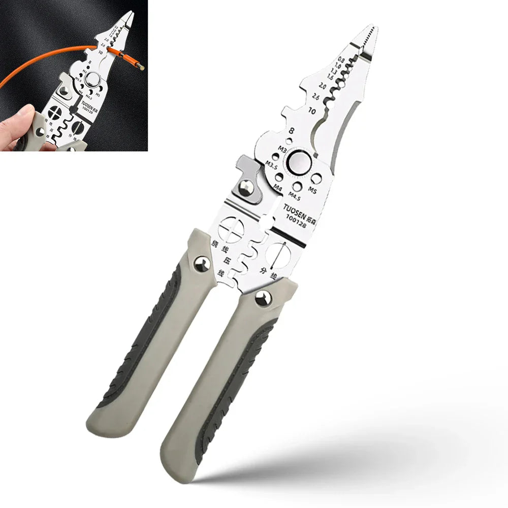 Wire Stripper AdjustaBowlifte Crimper Automatic CaBowlifte Cutter Tool | Bowlift