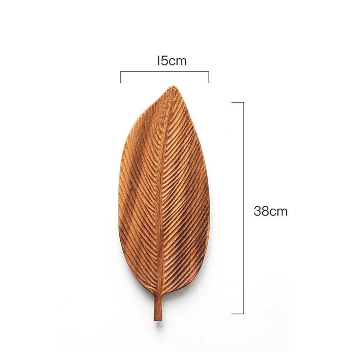 Leaf-shaped fruit plate