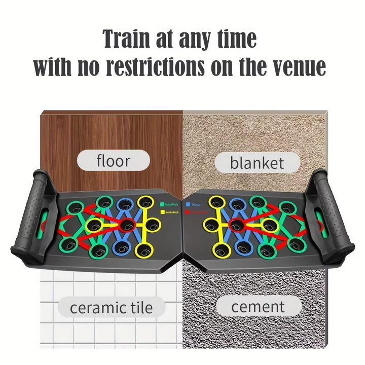 BowLift | Portable Foldable Push-Up Board for Full-Body Strength Training