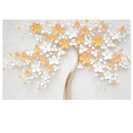 Abstract Floral Big Blossom Petal Tree Wall Art Fine Art Canvas Prints Picture For Living Room Bedroom Salon Art Decor | Bowlift
