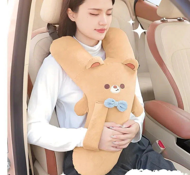 BowLift | Universal Car Seat Belt Headrest Pillow