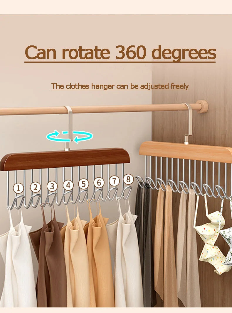 Multi-Hook Space Saver Clothes Organizer Rack | Bowlift
