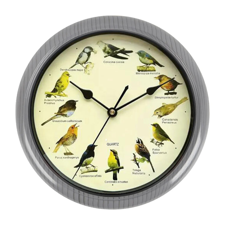 BirdSong Clock – 10 Inch Wall Clock for Stylish Interior Bowlift