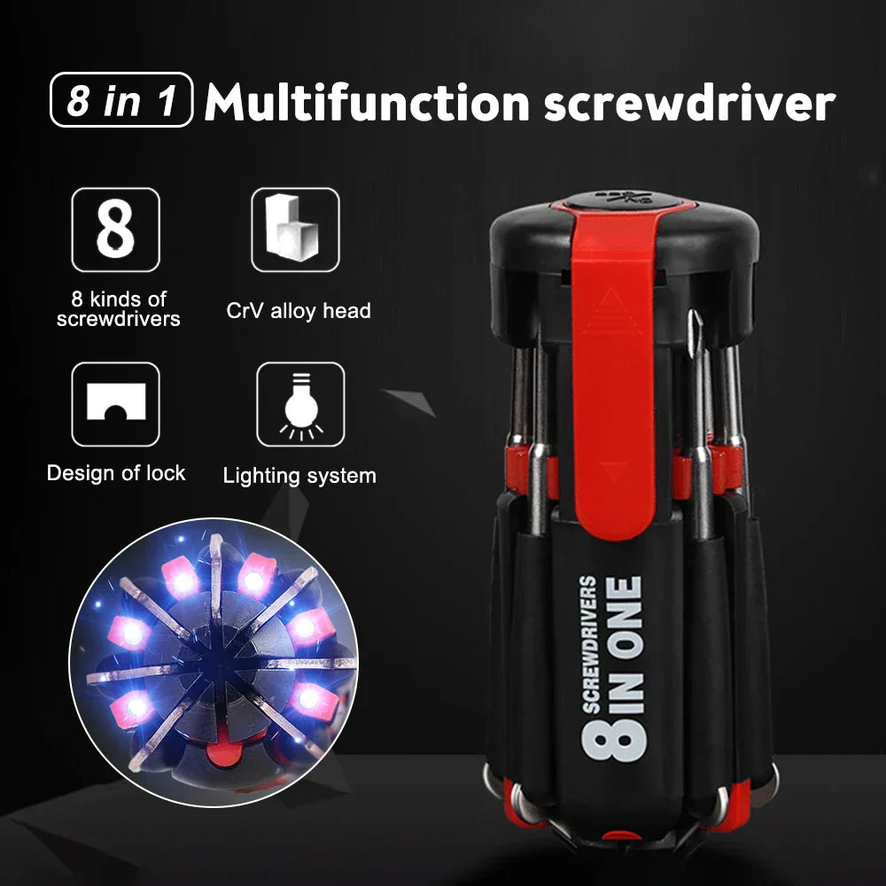 Bright Fix 8in1 LED Multi-Tool Screwdriver | Bowlift