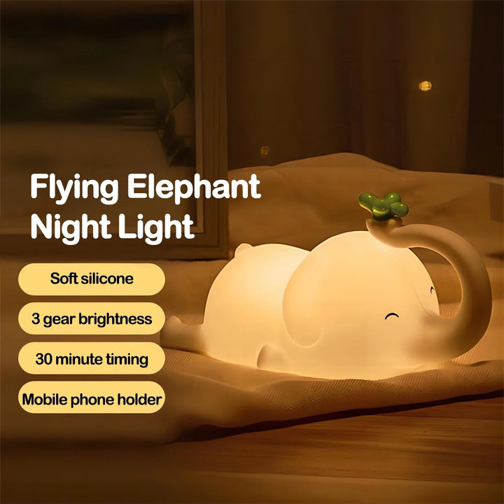 BowLift | LumiDum LED Night Light | Soft Silicone | 3 Brightness Levels | Portable & Rechargeable | 17.7 × 9.1 cm