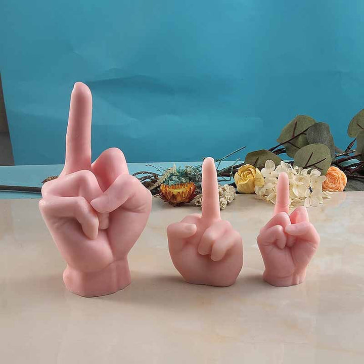 BowLift | Middle Finger Hand Gestures Artsy Candle DIY Molds