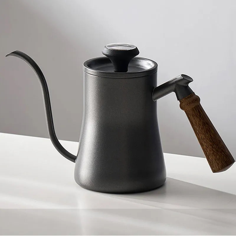 BowLift | GIANXI Hand Punch Coffee Pot With Lid Drip Swan Neck Spout Coffee Water Kettle Long Opening Coffee Machine Coffee Accessories