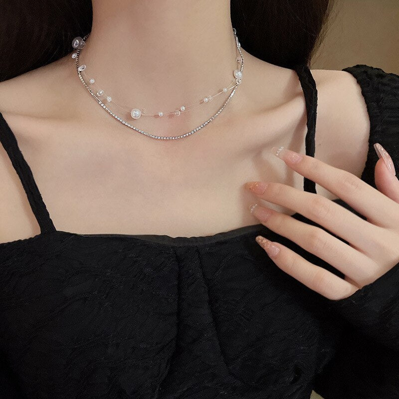 BowLift | Bohemian Drop Stylish Pearl Necklace
