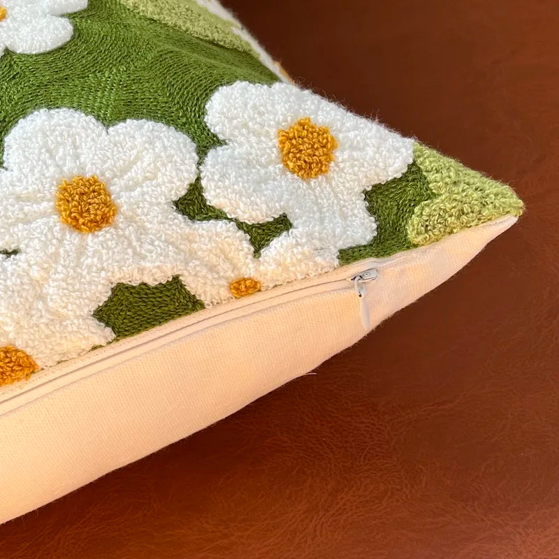 Flower Garden Embroidery Cushion Cover | Bowlift