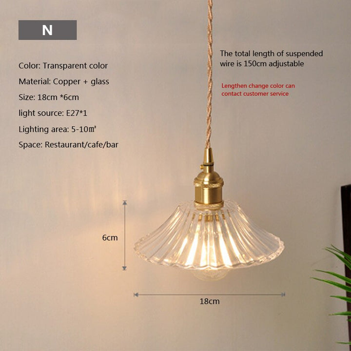 BowLift | Nordic Brilliance Transparent Glass Pendant Lamp