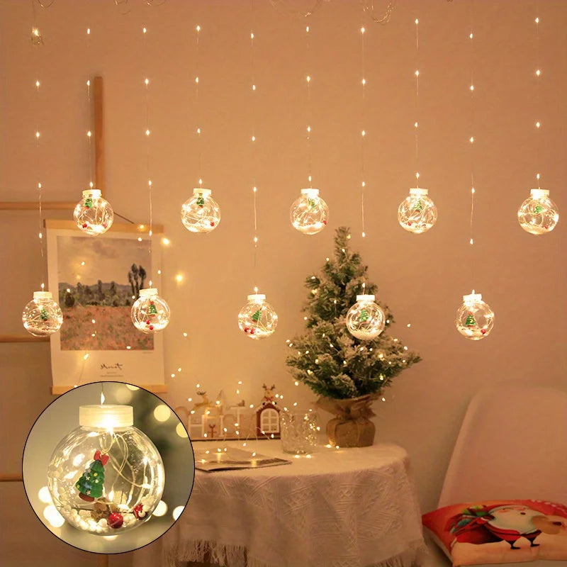 BowLift | LantaarnLuxe | Warm LED Christmas Curtain Decor