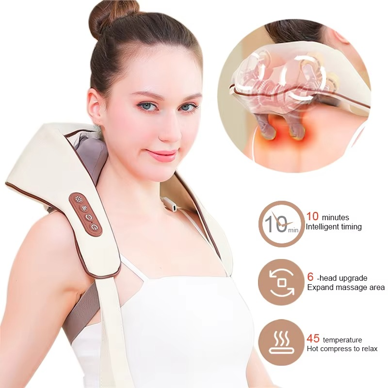 BowLift | Wireless Neck and Shoulder Massager with Deep-Kneading for Back and Cervical Relief