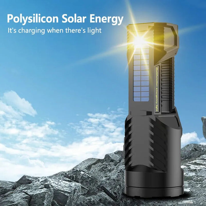 Solar High-Power Multifunctional Flashlight | Bowlift