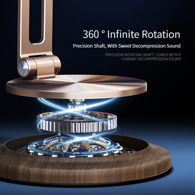 BowLift | 360 Rotating Wooden Foldable Universal Phone Holder