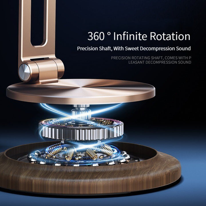 BowLift | 360 Rotating Wooden Foldable Universal Phone Holder