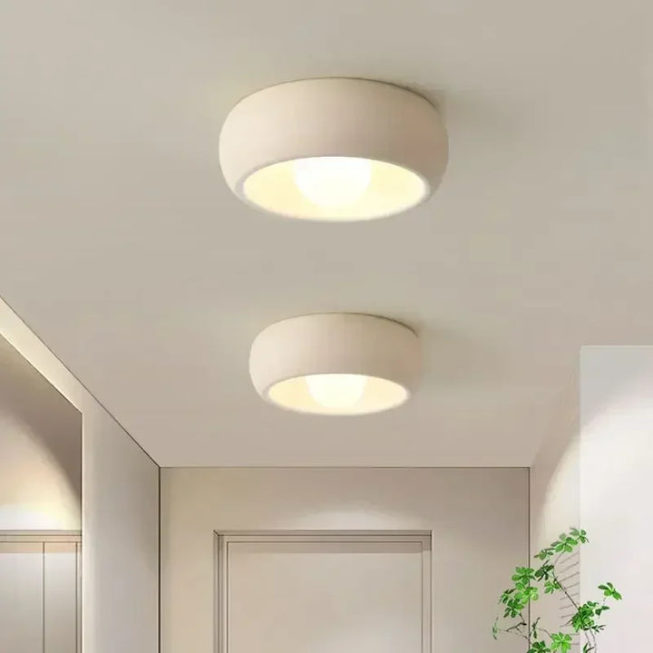BowLift | Japanese Wabi-Sabi Round Ceiling Lamp LED