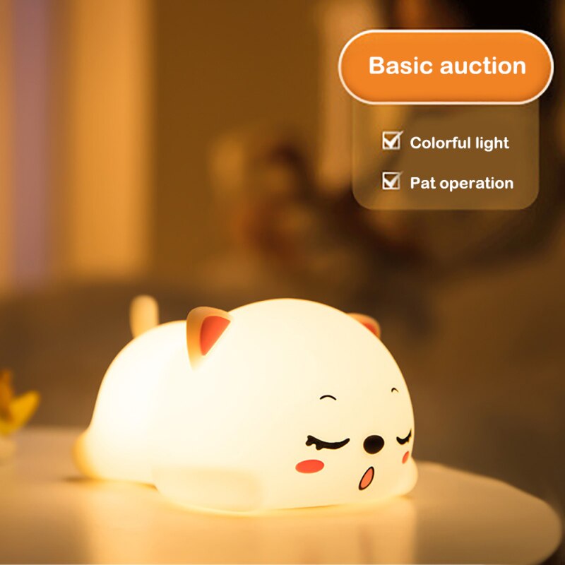 Mini Cat LED Touch Sensor Night Lamp | Bowlift