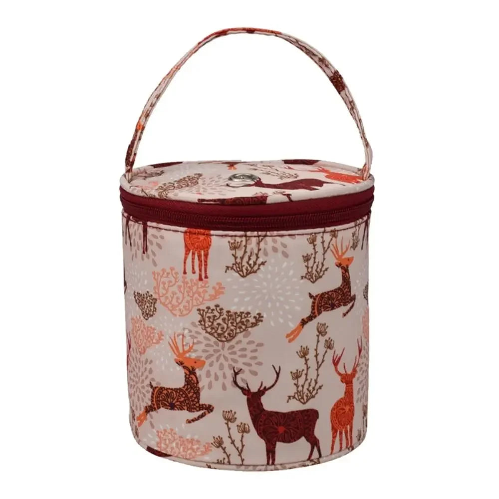 BowLift | Wollina Yarn Bag | Cylindrical Wool Pouch made of Polyester | Compact & Portable | For Crochet & Knitting Accessories
