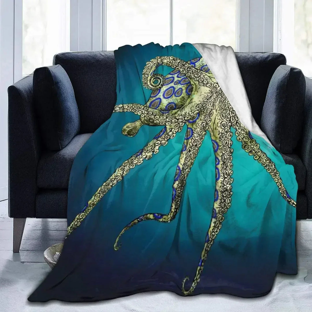 BowLift | Sea Life Ocean Throw Octopus Blanket