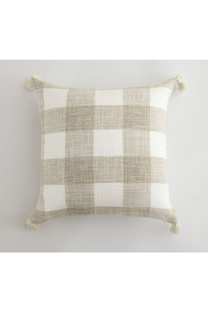 White Tassel Pillow Cover | Bowlift