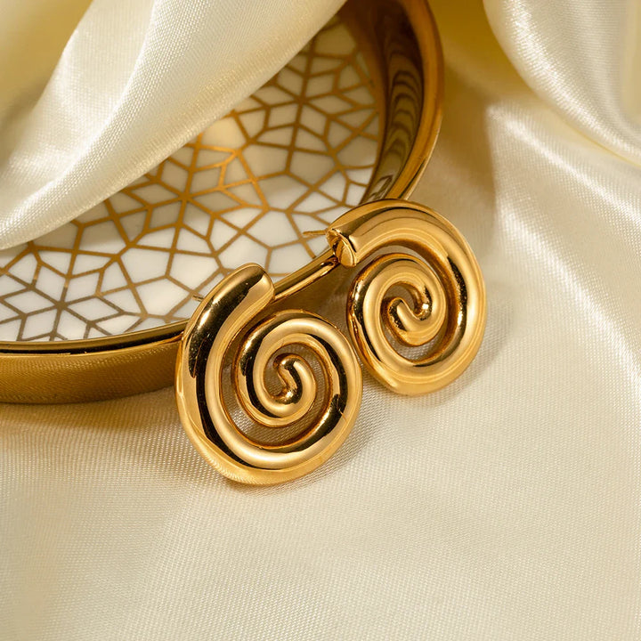 BowLift | 18k Polished Spiral Earrings