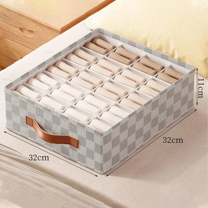 BowLift | OrgaNest Drawer Organizer Box | For Underwear & Socks | Foldable & Space-Saving | High-Quality Polyester