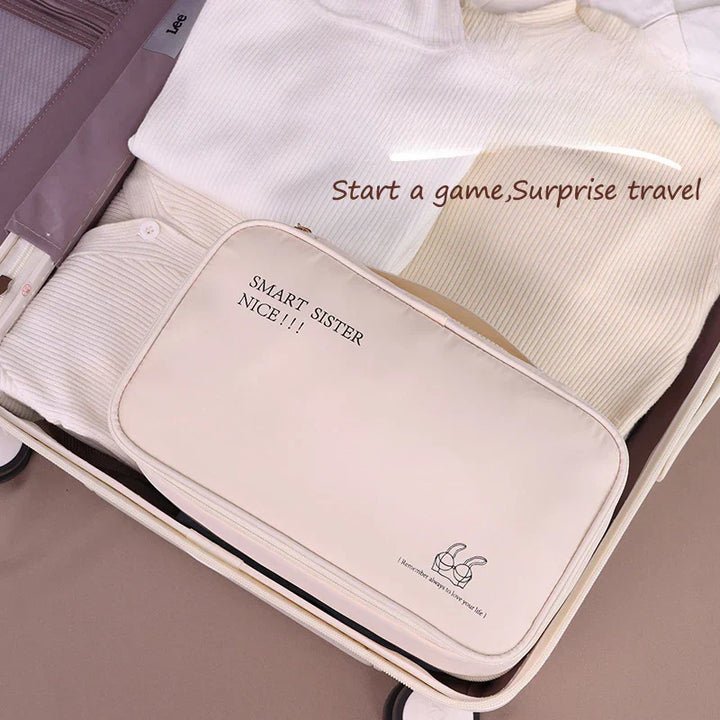 BowLift | Travella Laundry Organizer | 2 Compartments & Compact | For Underwear & Socks | Light & Sturdy