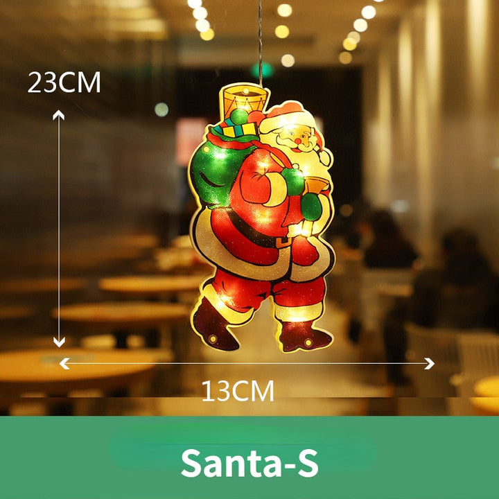 BowLift | Flashing Christmas Decor Window Hanging Lights