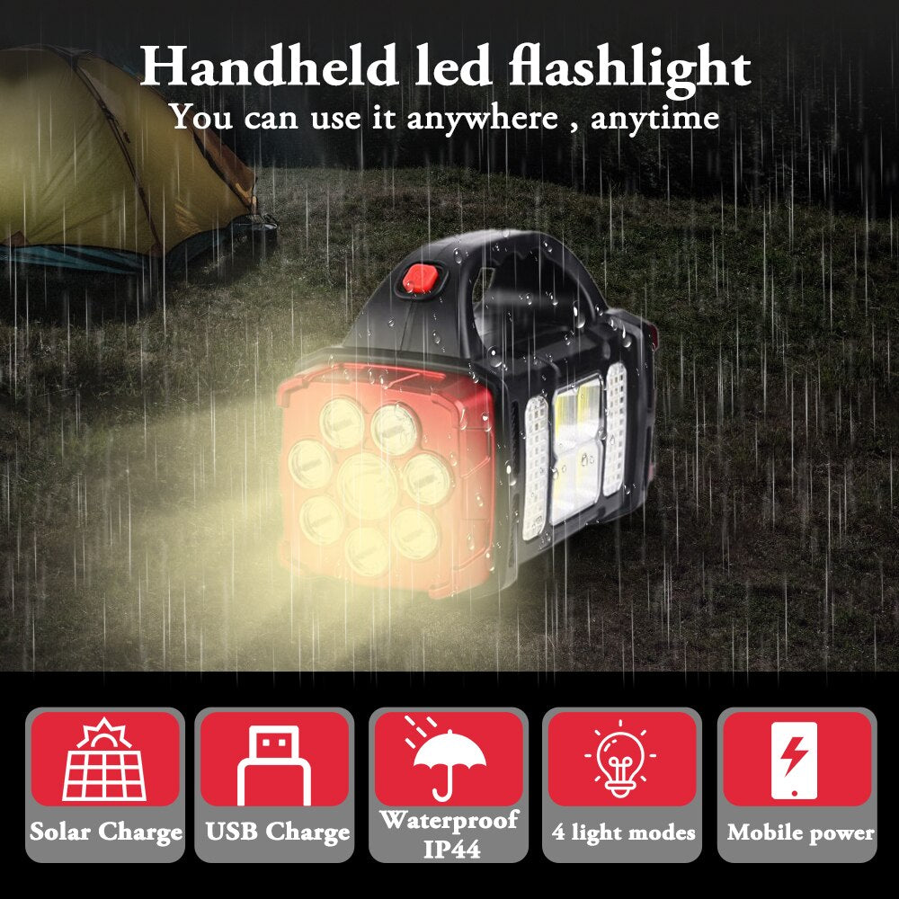 Solar Blast Powerful Power Bank LED Flashlight | Bowlift